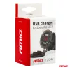AMiO vízálló telefontöltő – digitális voltmérő 2xUSB 12/24V MOD-06 (02856)