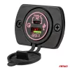 AMiO vízálló telefontöltő – digitális voltmérő 2xUSB 12/24V MOD-06 (02856)