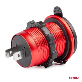  AMiO vízálló telefontöltő USB+USB-C 12/24V MOD-09 (02859)