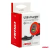 AMiO vízálló telefontöltő USB+USB-C 12/24V MOD-09 (02859)