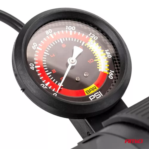 AMiO HQ PU07 kétdugattyús lábpumpa nyomásmérővel és adapterekkel, 2×Ø45 mm (02894)