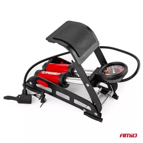 AMiO HQ PU07 kétdugattyús lábpumpa nyomásmérővel és adapterekkel, 2×Ø45 mm (02894)