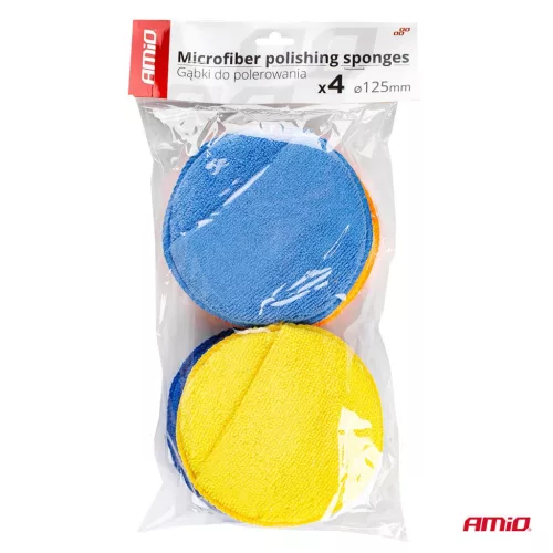 AMiO mikroszálas polírozószivacsok 4x125 mm (02905)