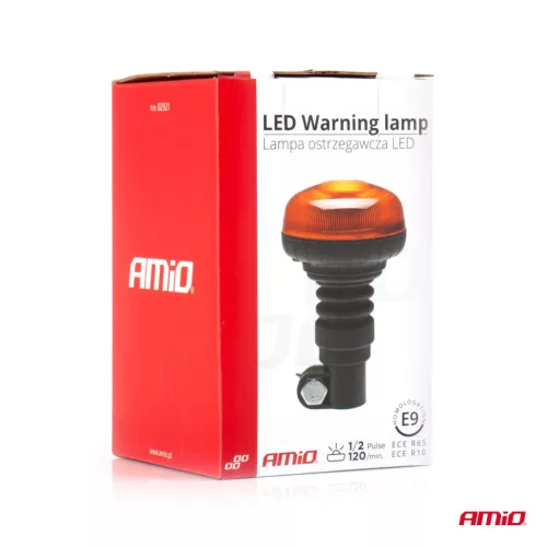 AMiO LED-es figyelmeztető lámpa flex R65 R10 12V 24V W21pl (02921)