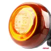 AMiO LED-es figyelmeztető lámpa 18 LED R65 R10 12V 24V W21p (02922)