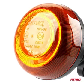   AMiO LED-es figyelmeztető lámpa 18 LED R65 R10 12V 24V W21p (02922)