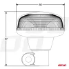 AMiO LED-es figyelmeztető lámpa 18 LED R65 R10 12V 24V W21p (02922)