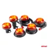 AMiO LED-es figyelmeztető lámpa R65 R10 12V 24V W21sb (02923)