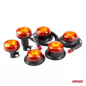   AMiO LED-es figyelmeztető lámpa R65 R10 12V 24V W21sb (02923)