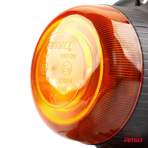 AMiO LED-es figyelmeztető lámpa R65 R10 12V 24V W213b (02926)