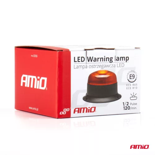 AMiO LED-es figyelmeztető lámpa R65 R10 12V 24V W213b (02926)