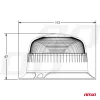 AMiO LED-es figyelmeztető lámpa R65 R10 12V 24V W213b (02926)