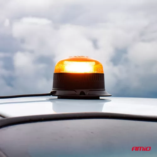AMiO LED-es figyelmeztető lámpa R65 R10 12V 24V W213b (02926)