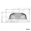 AMiO LED-es figyelmeztető lámpa R65 R10 12V 24V W213bl (02927)