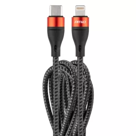 AMiO USB-C+Lightning kábel200cm FullLINK UC-19 (02931)