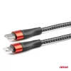 AMiO USB-C+Lightning kábel200cm FullLINK UC-19 (02931)
