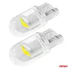 AMiO LED fény izzó STANDARD tiszta fehér T10 12V tiszta fehér 100 db (02955)