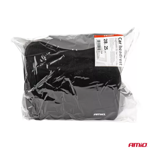 AMiO memóriahabos autós fejpárna fekete CSH-04 (02960)