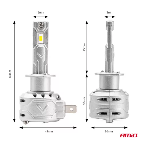 AMiO LED fényszóróizzók X2 sorozat H1 (02970)