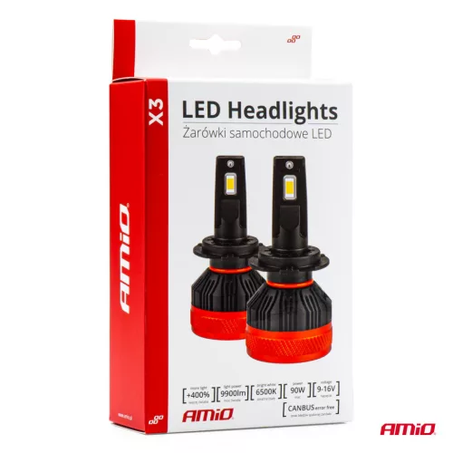 AMiO LED fényszóróizzók X3 sorozat H3 (02978)