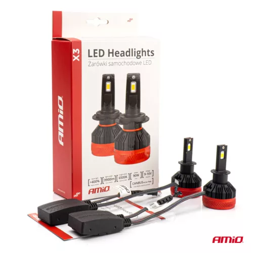 AMiO LED fényszóróizzók X3 sorozat H3 (02978)