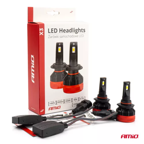 AMiO LED fényszóróizzók X3 sorozat HB4 9006 (02983)