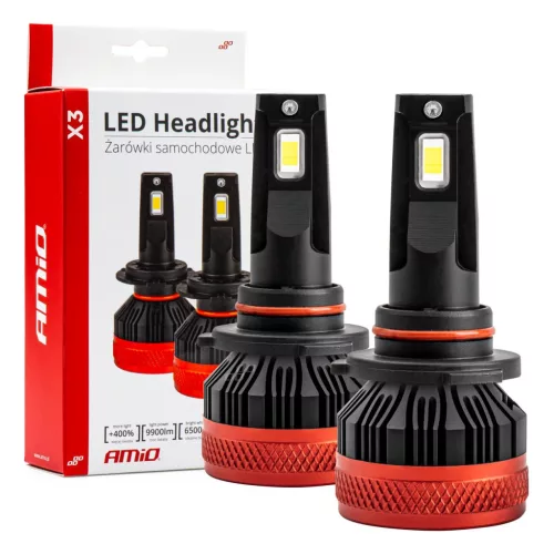 AMiO LED fényszóróizzók X3 sorozat HB4 9006 (02983)