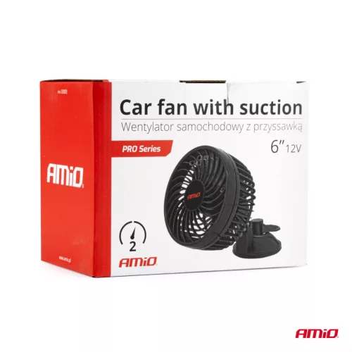 AMiO autós ventilátor – tapadókorong 6" 12V (03003)