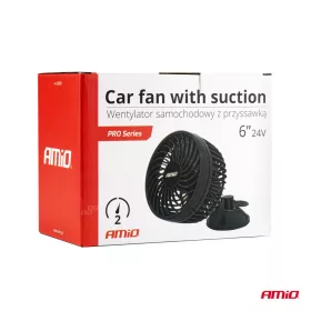   AMiO autós ventilátor – tapadókorong 6" 24V (03004)