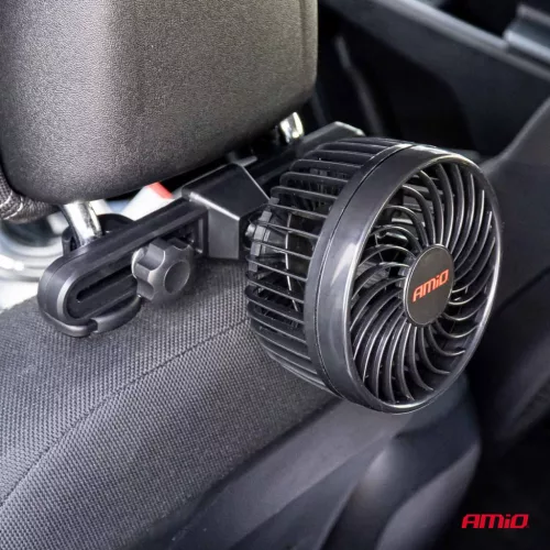 AMiO autós ventilátor – fejtámla 4,5" 12V (03007)