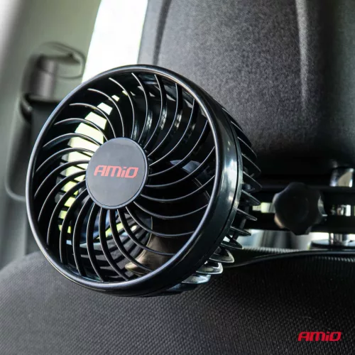 AMiO autós ventilátor – fejtámla 4,5" 12V (03007)
