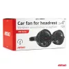 AMiO autós ventilátor – fejtámla 2x4" 12V (03008)