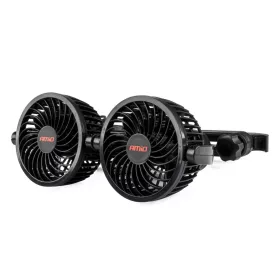   AMiO autós ventilátor – fejtámla – USB töltő 2x4" 12V (03009)