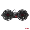 AMiO autós ventilátor – fejtámla – USB töltő 2x4" 12V (03009)