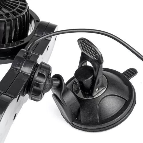 AMiO autós ventilátor – tapadókorongos 2x4" 12V (03010)