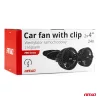 AMiO csíptethető autós ventilátor 2x4" 24V (03013)