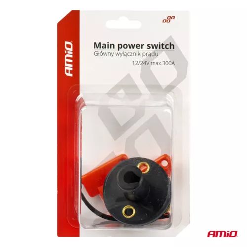 AMiO akkumulátor-főkapcsoló 12/24V max. 150A, csúcsáram 300A (03023)