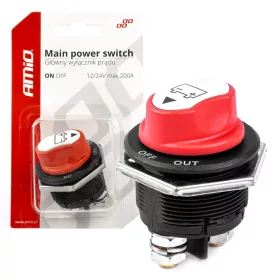   AMiO akkumulátor-főkapcsoló 12/32V max. 200A csúcsáram 1000A (03027)