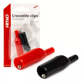AMiO krokodilcsipeszes csipeszek 2 db 5A 50mm (03045)
