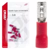AMiO lapos kábelsaruk 3.8mm 0.5-1.5mm2 10A 10 db (03060)