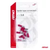 AMiO lapos kábelsaruk 3.8mm 0.5-1.5mm2 10A 10 db (03060)