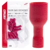 AMiO lapos kábelsaruk 6.6mm 0.5-1.5mm2 10A 10 db (03063)