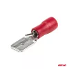 AMiO lapos kábelsaruk 6.3mm 0.5-1.5mm2 10A 10 db (03066)