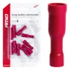 AMiO pattintós hengeres csatlakozók 4mm 0.5-1.5mm2 10A 10 db (03072)