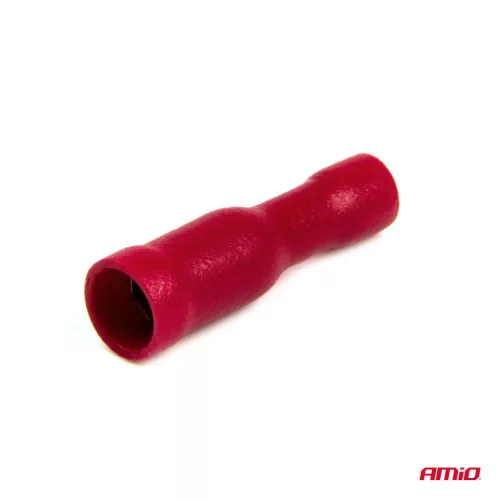 AMiO pattintós hengeres csatlakozók 4mm 0.5-1.5mm2 10A 10 db (03072)