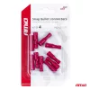 AMiO pattintós hengeres csatlakozók 4mm 0.5-1.5mm2 10A 10 db (03072)