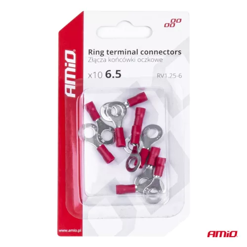 AMiO szemes kábelsaruk RV 1.25-6 10 db (03078)