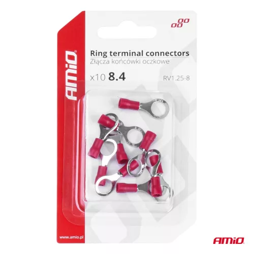 AMiO szemes kábelsaruk RV 1.25-8 10 db (03079)