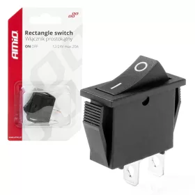 AMiO téglalap alakú kapcsoló 12V 20A ON/OFF (03081)