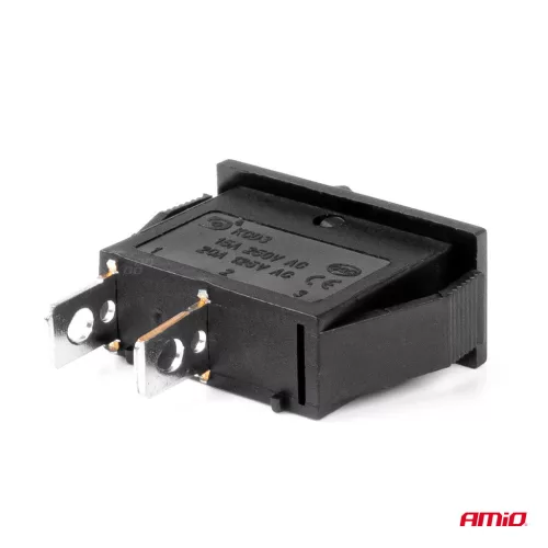 AMiO téglalap alakú kapcsoló 12V 20A ON/OFF (03081)